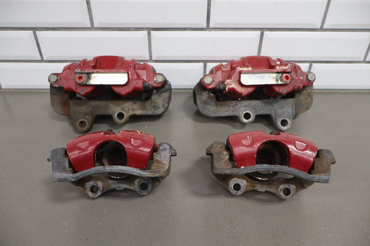 Pontiac GTO Set of 4 Brake Calipers Painted Red OEM