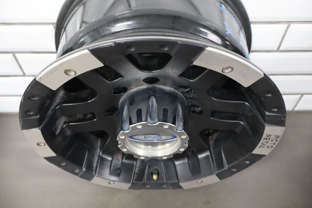 Set of 4 Metal Moto M0951 16x8 Wheels Removed From 2001 GMC Sierra 2500