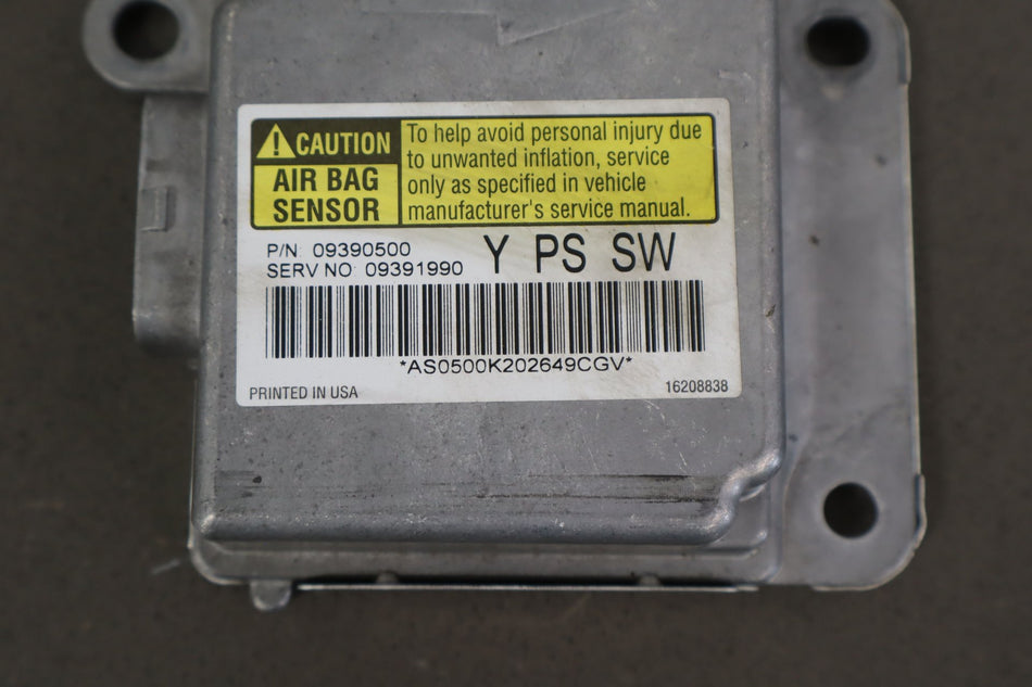 Airbag SRS Module Fits 2001 Chevrolet Corvette