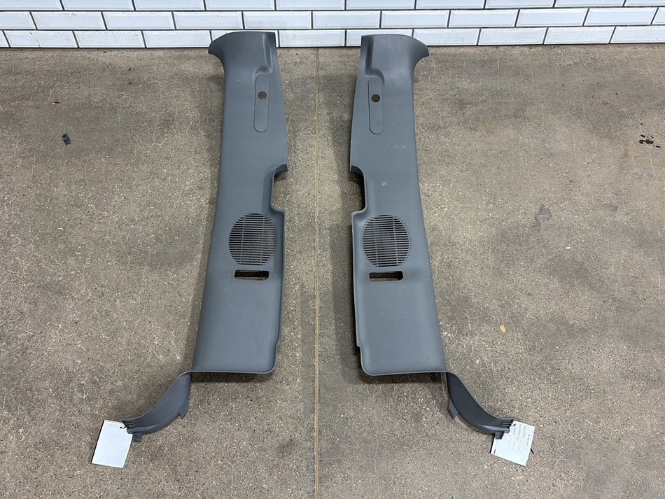 1999-2004 Ford F-250 Super Duty- Pair- C Pillar Trim Crew Cab Gray