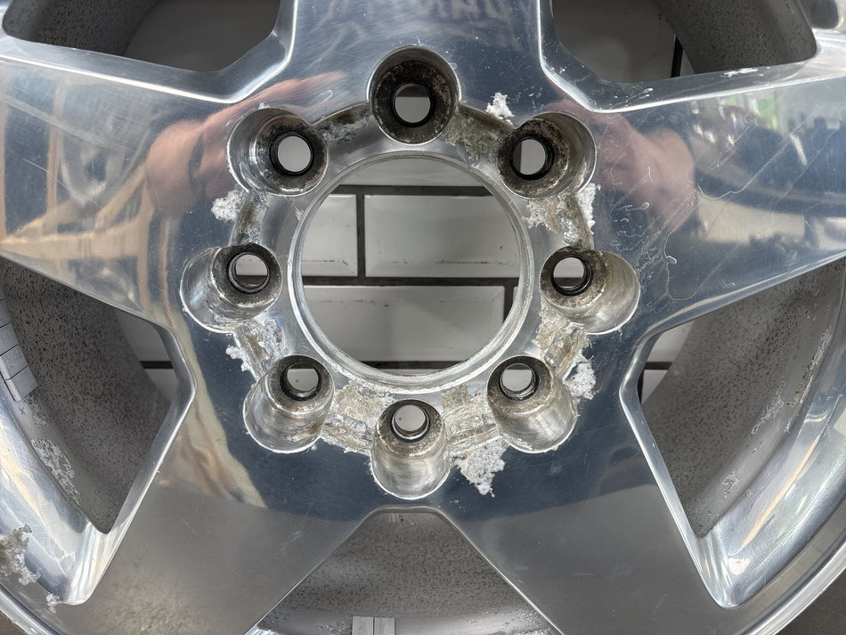 15-19 Chevy Silverado 2500HD 20x8.5 Polished 5 Spoke 8 Lug Aluminum Wheel (1)