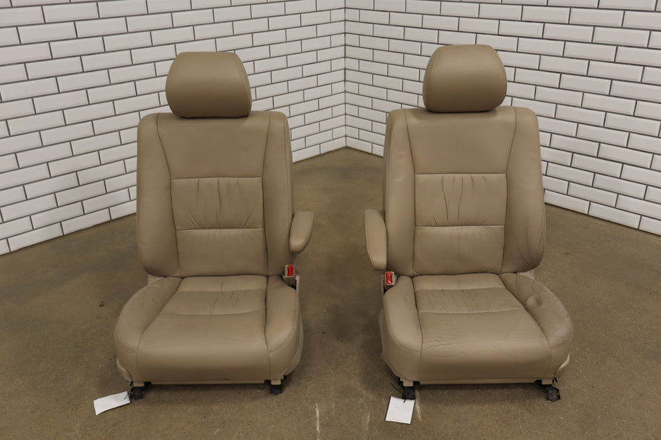 98-02 Toyota Land Cruiser J100 Leather Seats Set (Oak LA40)