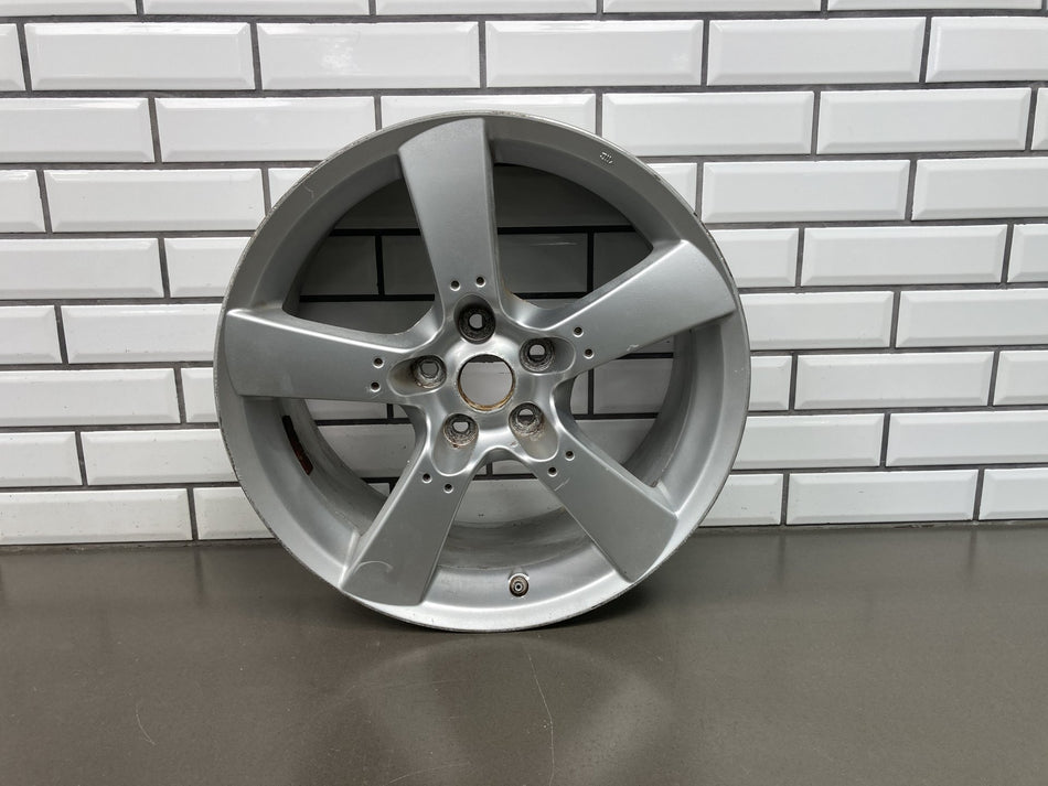 04-08 Mazda RX-8 (SE3P) 18x8 5 Spoke Alloy Wheel Rim Silver 64868 OEM 1 No Tire