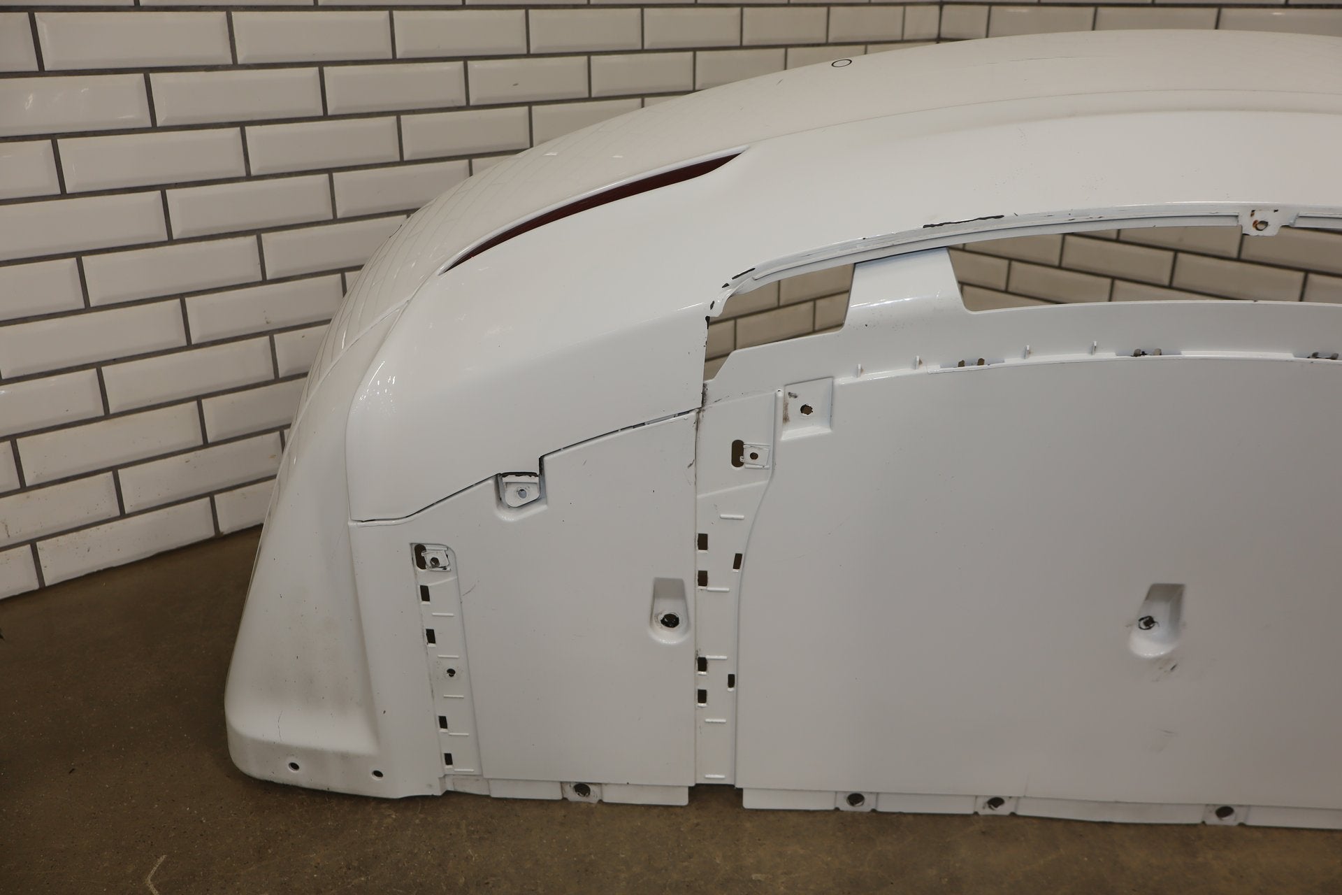 2012-2015 Tesla Model S Rear Bumper Assembly White PBCW – J & J