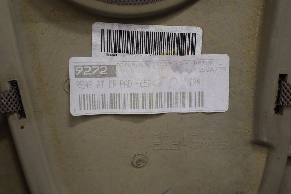 2002 GMC Sierra 2500- Rear Door Trim