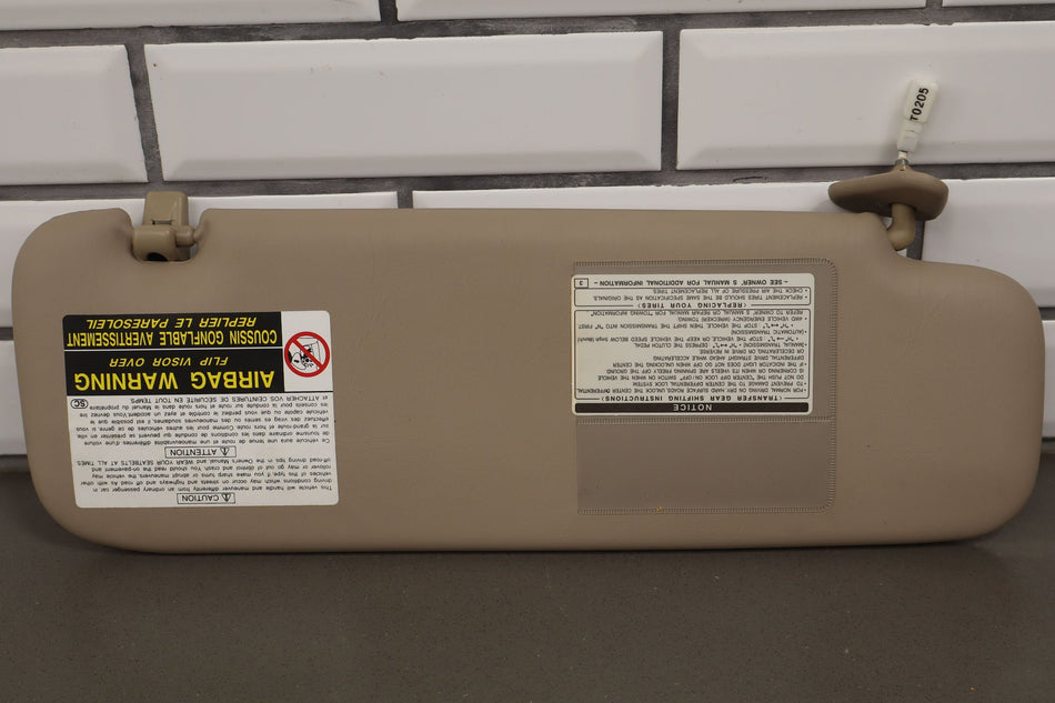 Sun Visor, 1999, Toyota, Land Cruiser