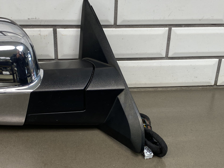 2013-2018 Ram 1500 Truck Right RH 6x9 Chrome Power Folding Door Mirror Heated