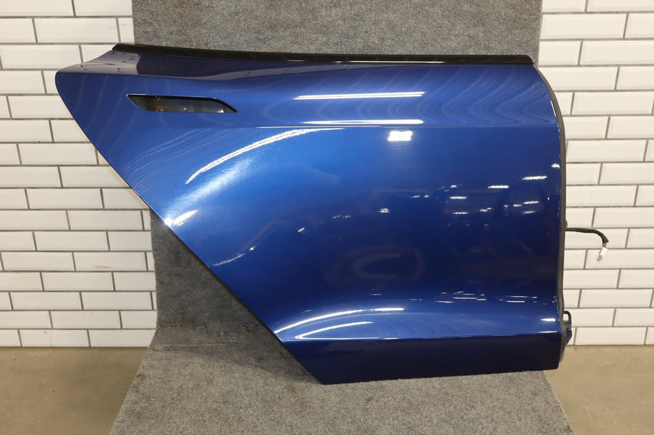 2022 Tesla Model S Right Rear Door Deep Blue Metallic ( ppsb )