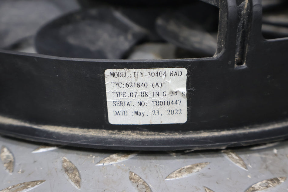 2012 Nissan 370Z- Radiator Fan Motor