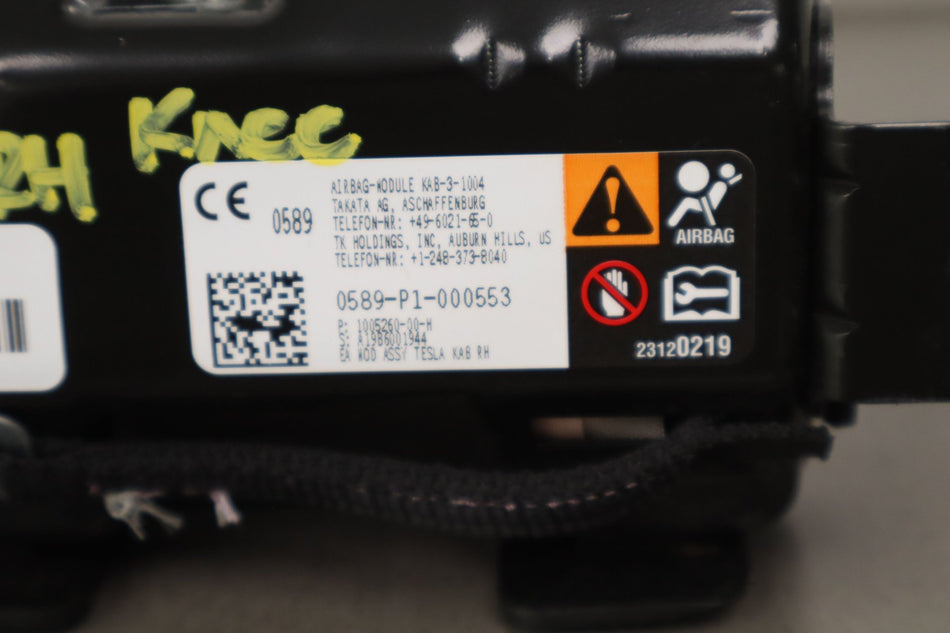 2019 Tesla X- Right Knee Airbag