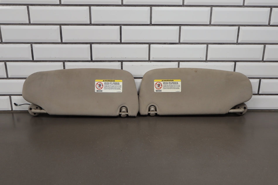 2005 Dodge Ram 2500 Sun Visor Pair Illuminated Dark Slate