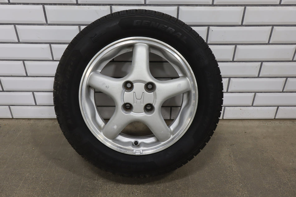 1996 Honda Civic del Sol EH eh6- 14x5.5 OEM 5 Spoke Wheel &amp; Tire Set