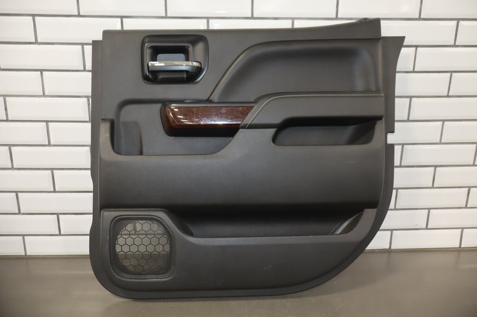 2014-2018 GMC Sierra 1500 SLT Right Rear Door Panel Jet Black H2U