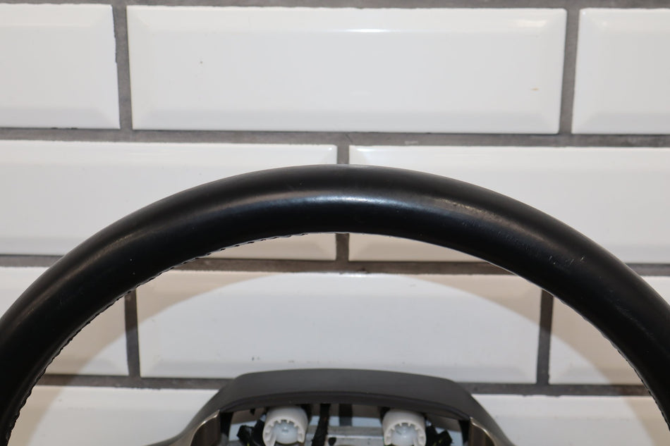 13-18 Ram 1500 Laramie Leather Steering Wheel Black X9