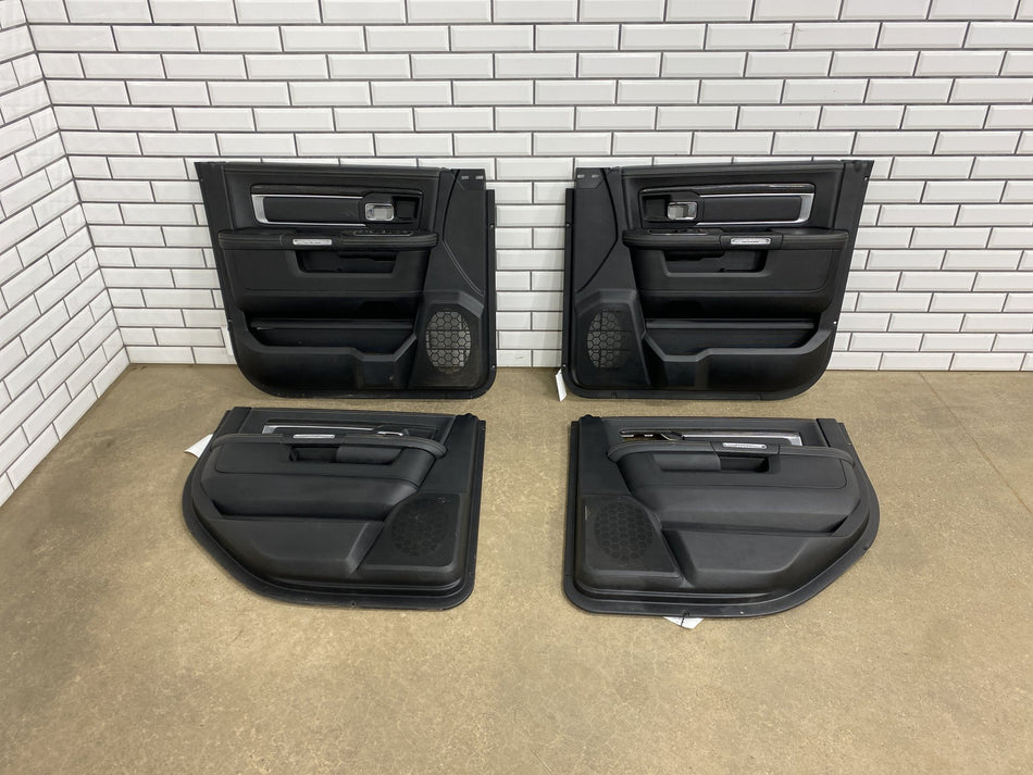 2013-2018 Ram 4th Gen Crew Cab Laramie Limited Door Panel Set Front/Rear OEM