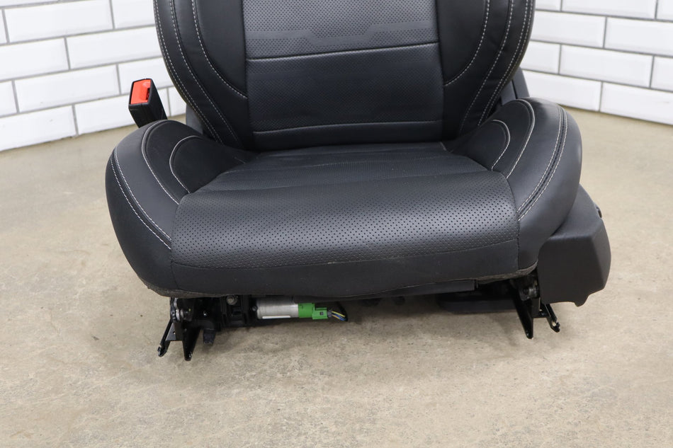 2022 Ford Mustang GT Driver Left Front Seat OEM Black Leather Power Tested