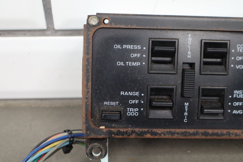 1988-1990 Chevrolet Corvette C4 - Dash Information Screen
