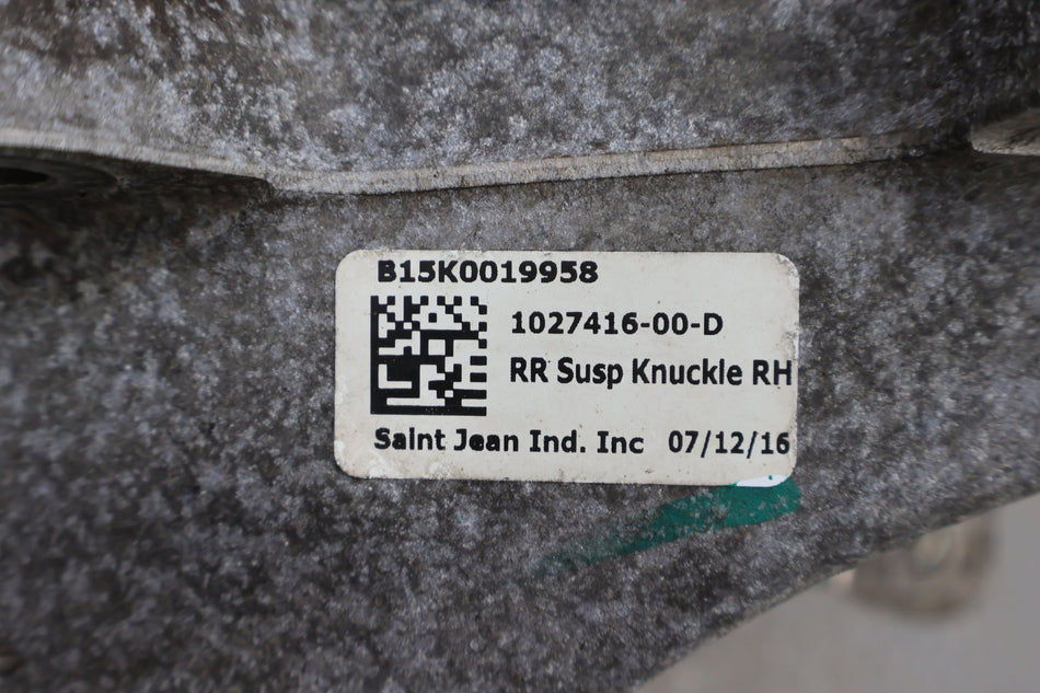 2016 Tesla X- Right Rear Knuckle