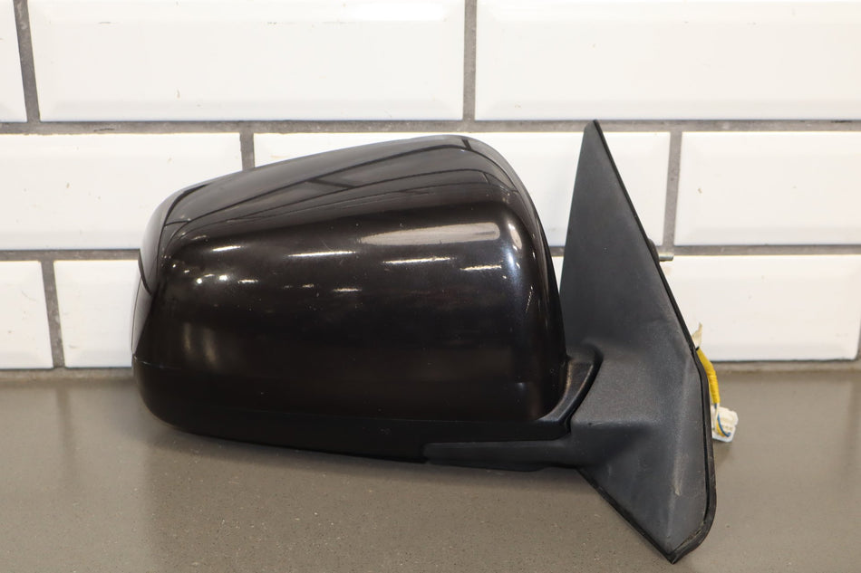 08-15 Mitsubishi EVO X Right Door Mirror OEM Power Phantom Black U02 7632A100WA