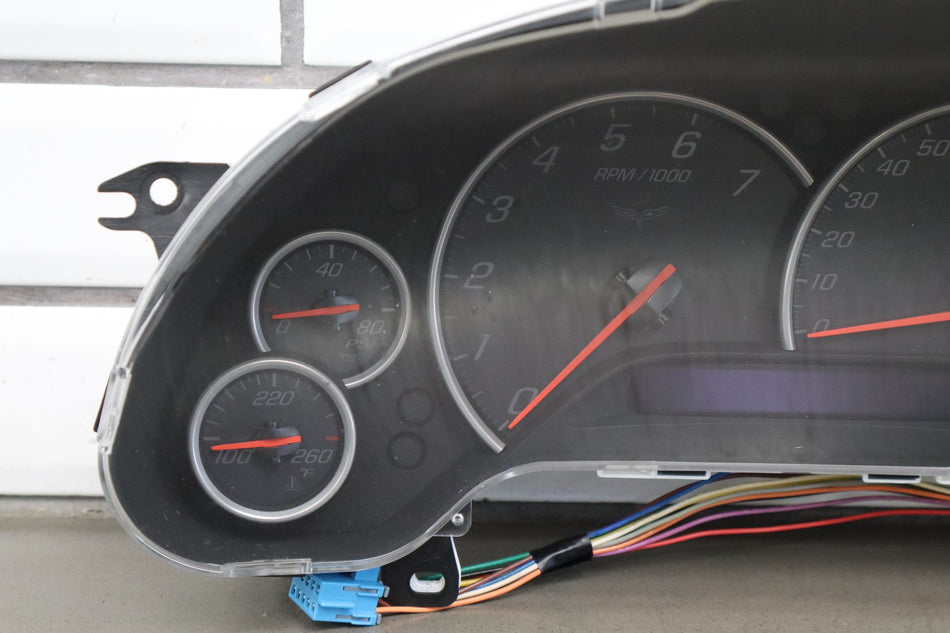 06-08 Chevy Corvette C6 200mph Cluster 46k Miles Tested