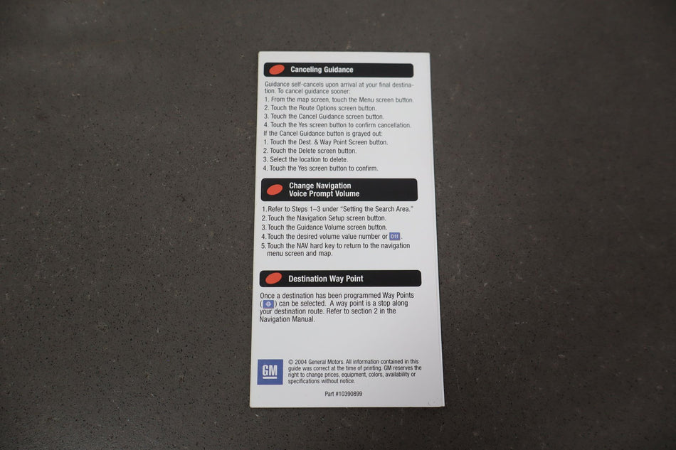 2005 Chevrolet Corvette C6- Owners Manual