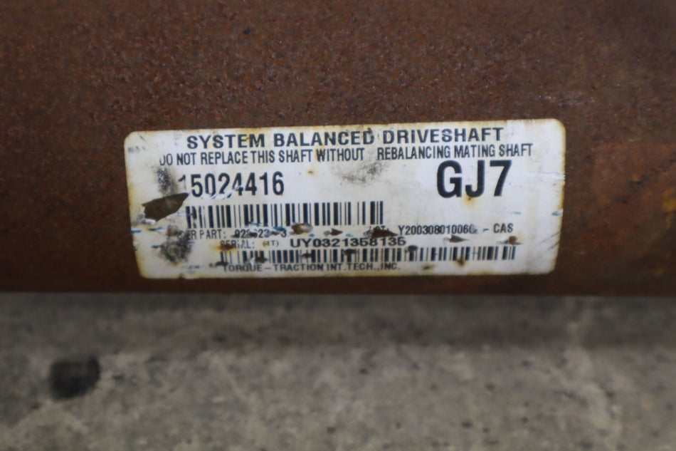 2004 GMC Sierra 2500- Rear Drive Shaft