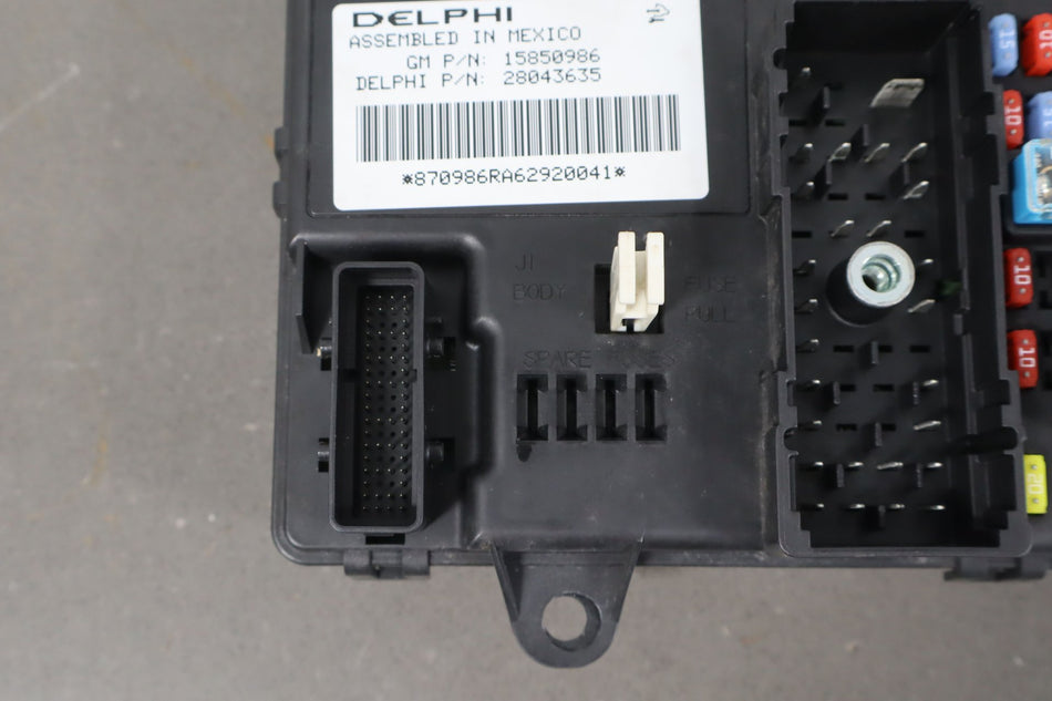 2006 Cadillac XLR- Chassis Control Module