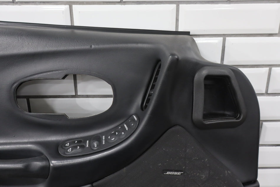 1997-2004 Chevrolet Corvette C5 Left Front Door Trim Panel Black