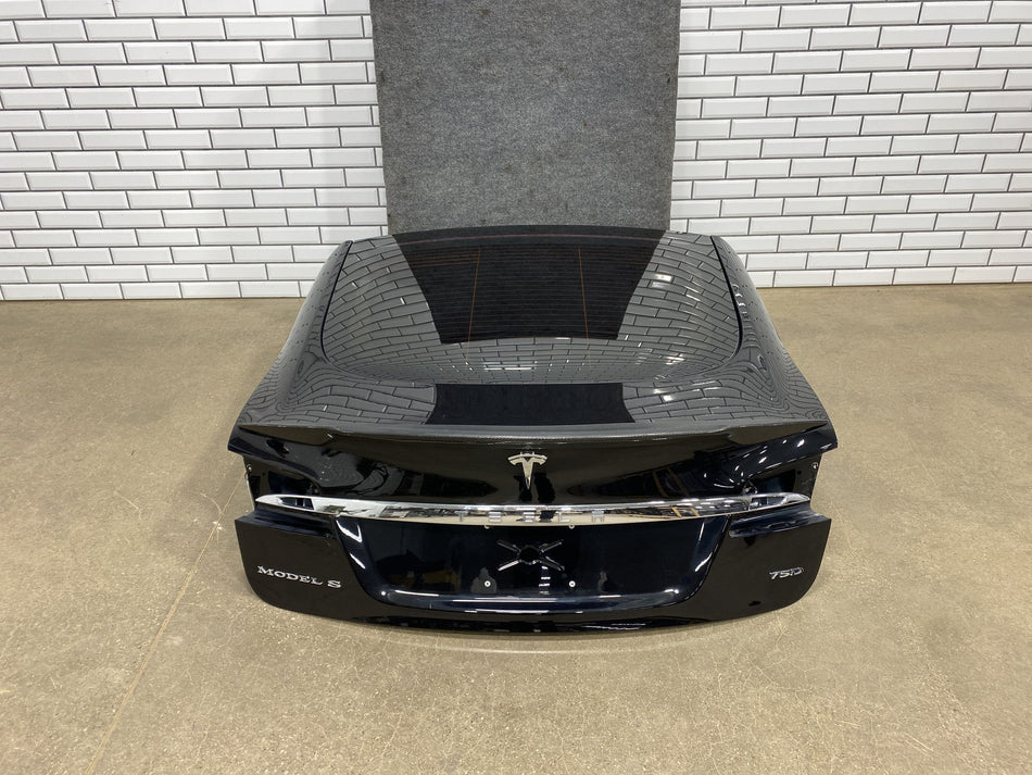 2012-2020 Tesla Model S Rear Liftgate Tailgate Hatch Trunk Lid w Glass Black