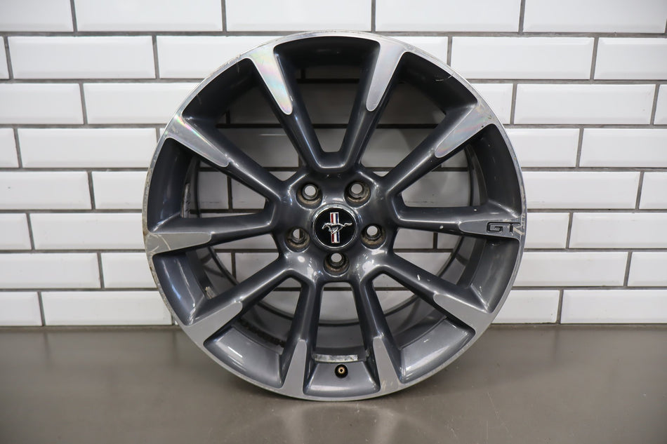 2010-14 Ford Mustang GT 19x8.5 10 Spoke Wheel Gray Machined
