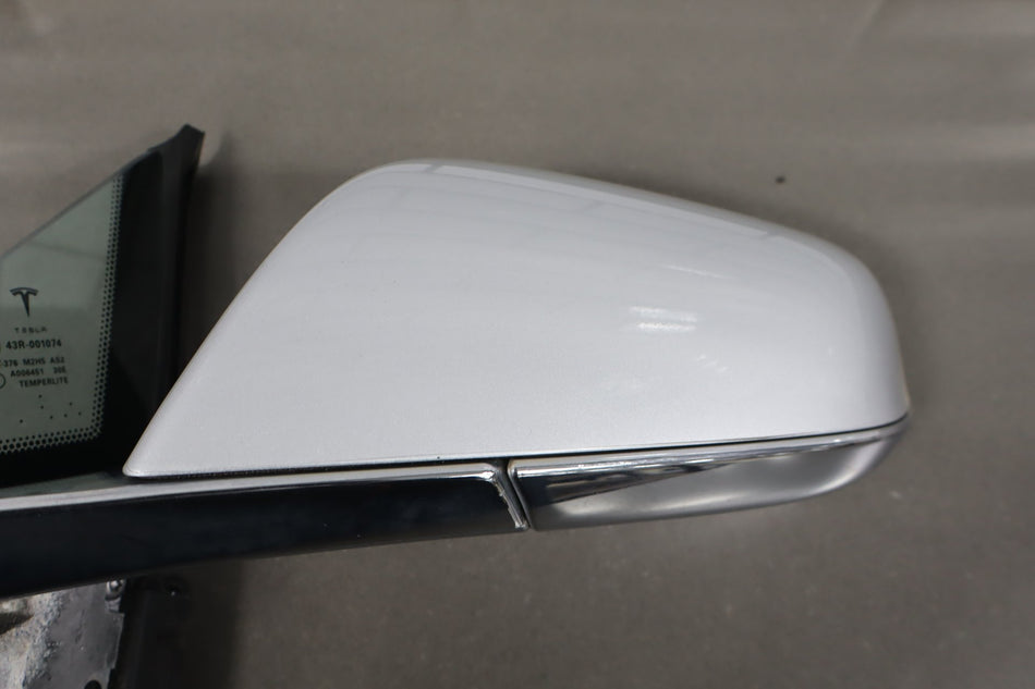 2012-20 OEM Tesla Model S Left Driver Door Exterior Side Mirror Silver Metallic PMSS