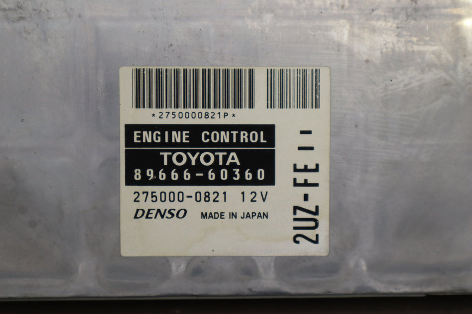 2000-2001 Lexus LX470 4.7LL 2UZFE Engine Computer 8966660360