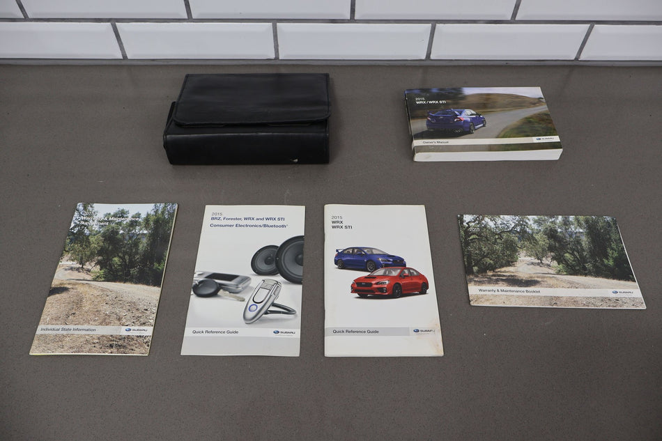 2015 Subaru WRX- Owners Manual