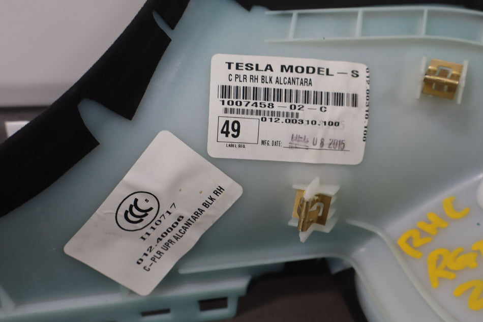2016 Tesla Model S- Right C Pillar Trim