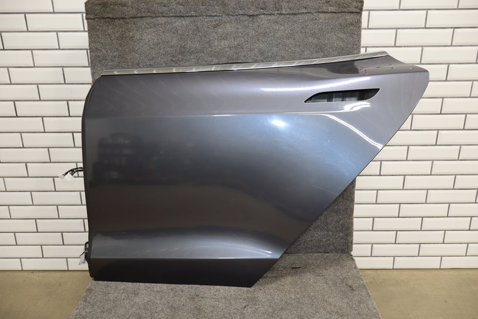 2012-2015 Tesla Model S Left Rear Door Gray Metallic PMTG