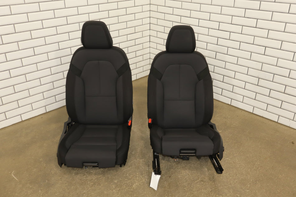 2021-2023 Polestar 2 Long Range Dual Motor Cloth Seats Set Charcoal RF80