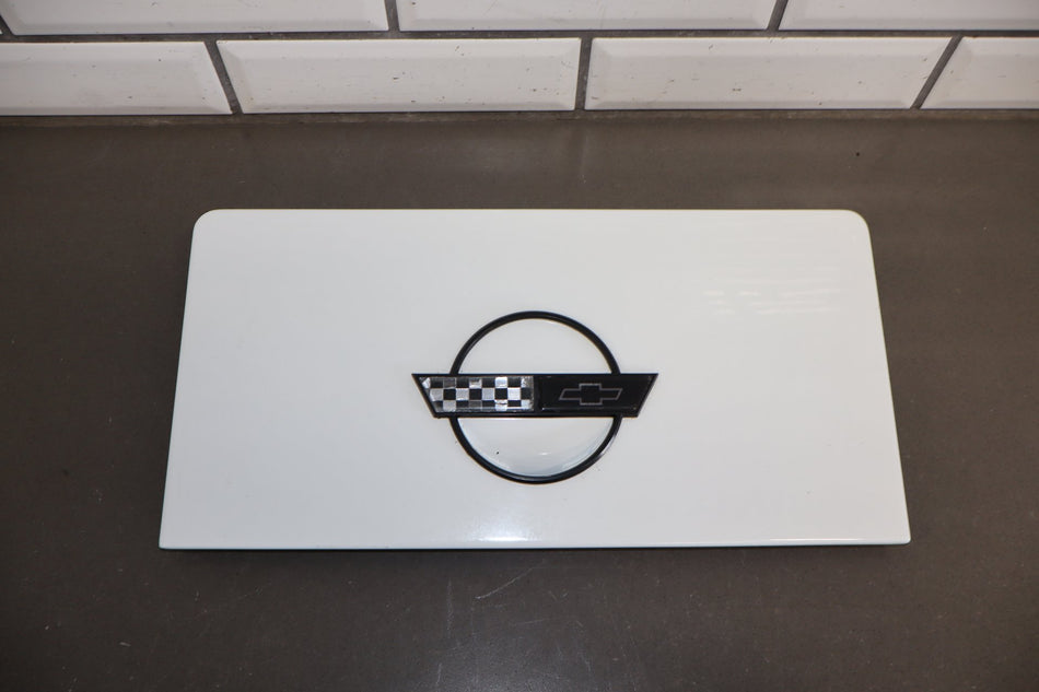 1986-1996 Chevrolet Corvette C4 Convertible - Fuel Filler Door Artic White 10