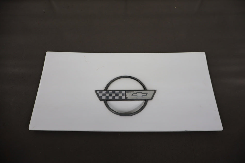 1984-1996 Chevrolet Corvette C4 Coupe- Fuel Filler Door Arctic White 10