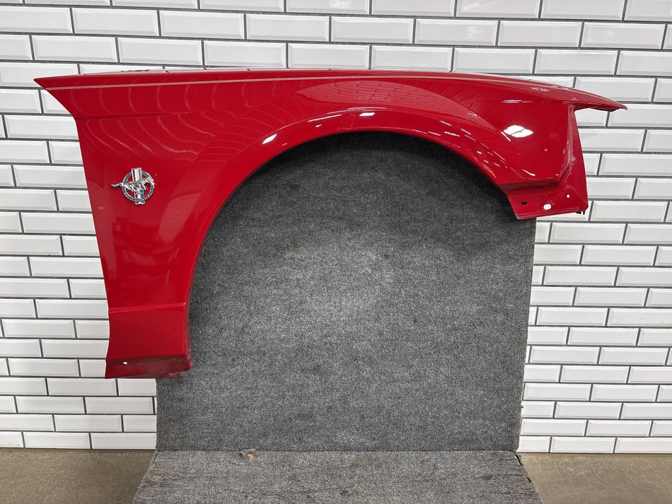 99-04 Ford Mustang Passenger Right RH Front Fender w/ Emblem Vermilion Red E8