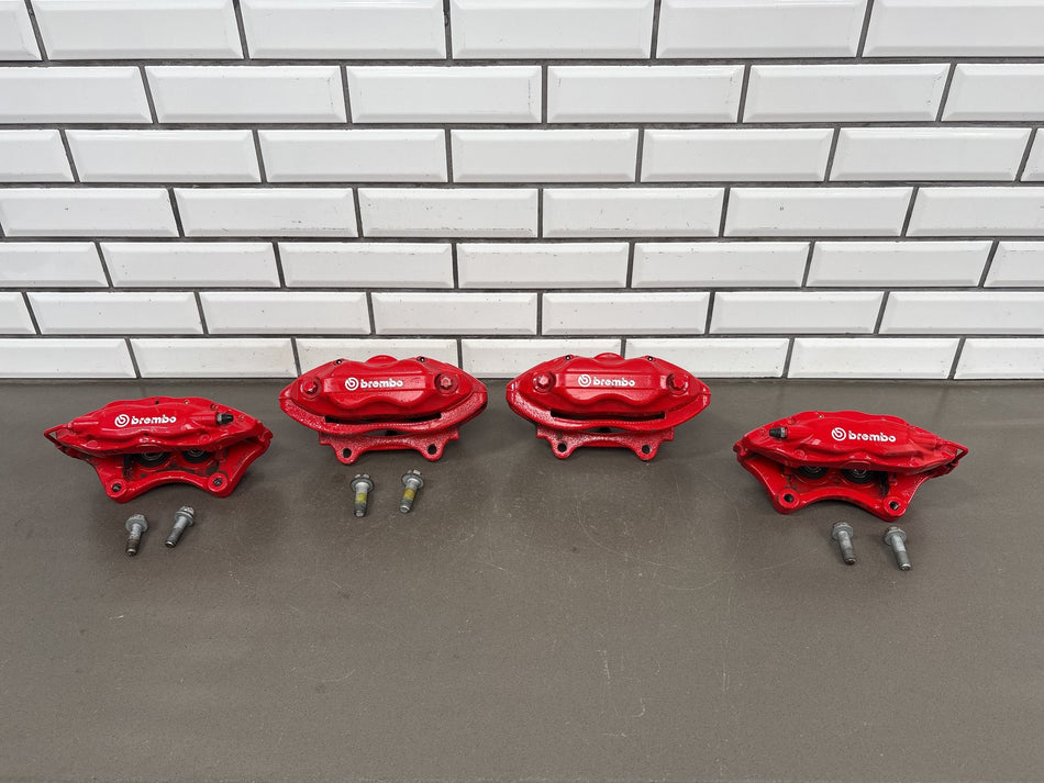 12-20 Dodge Charger Challenger Scat Pack Brembo Caliper Set (4) Red