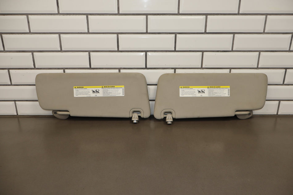13-18 Ram 1500 Sun Visor Pair Tan OEM 05108114AA