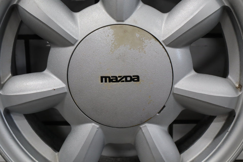 1990-1992 Mazda Miata NA Single (1) 14x5.5 Silver Daisy Wheel W/Center Cap