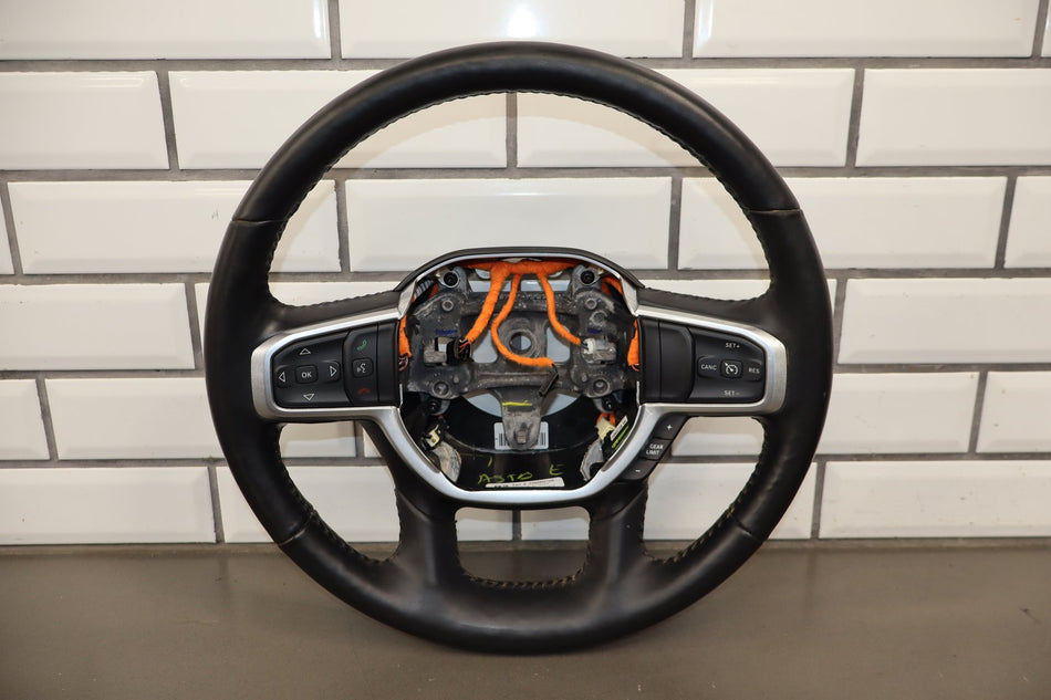 19-24 Ram 1500 (DT) Laramie Steering Wheel Leather (Black X9)