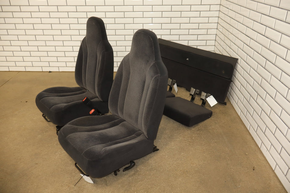 2004 Dodge Dakota Sport Cloth Seats Set Dark Slate Gray DV