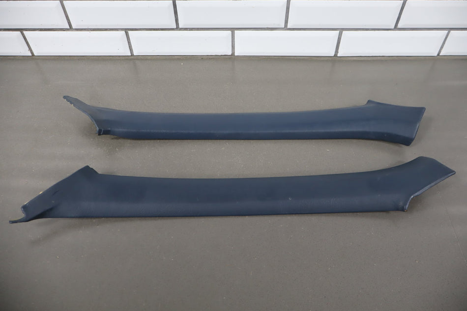 1984 Nissan 300ZX Pair A Pillar Trim Blue
