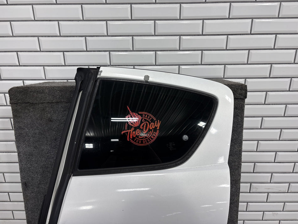 04-08 Mazda RX-8 Left Rear Door Crystal White Pearl 34K