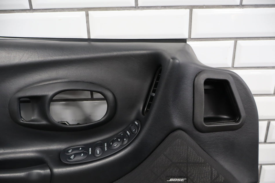 1997-2004 Chevrolet Corvette C5 Left Front Door Trim Panel Black