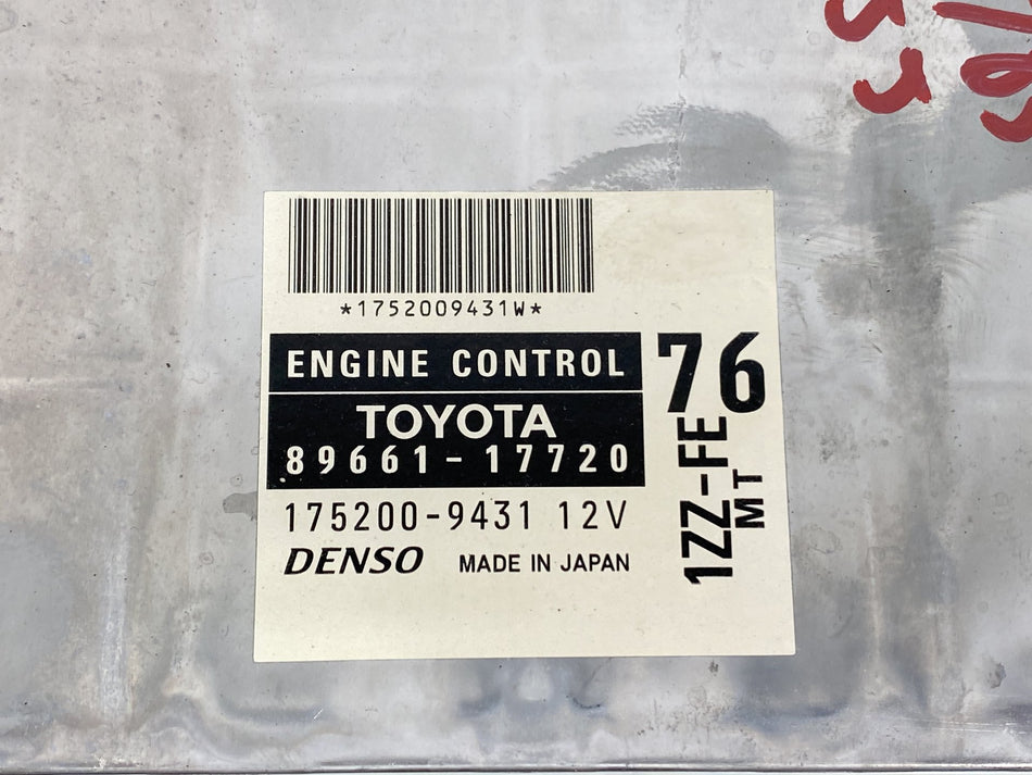00-05 Toyota MR2 Spyder (ZZW30) Engine Computer ECU 89661-17720 OEM