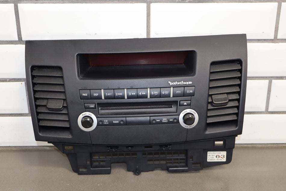 08-15 Mitsubishi EVO X Rockford Fosgate Radio 8701A351 OEM Tested Good