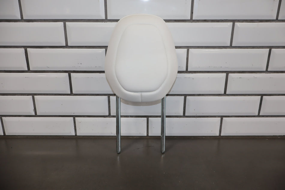 2022-2026 Tesla Model S White Leather Front Headrest Assembly OEM